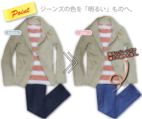 春コーデのポイント